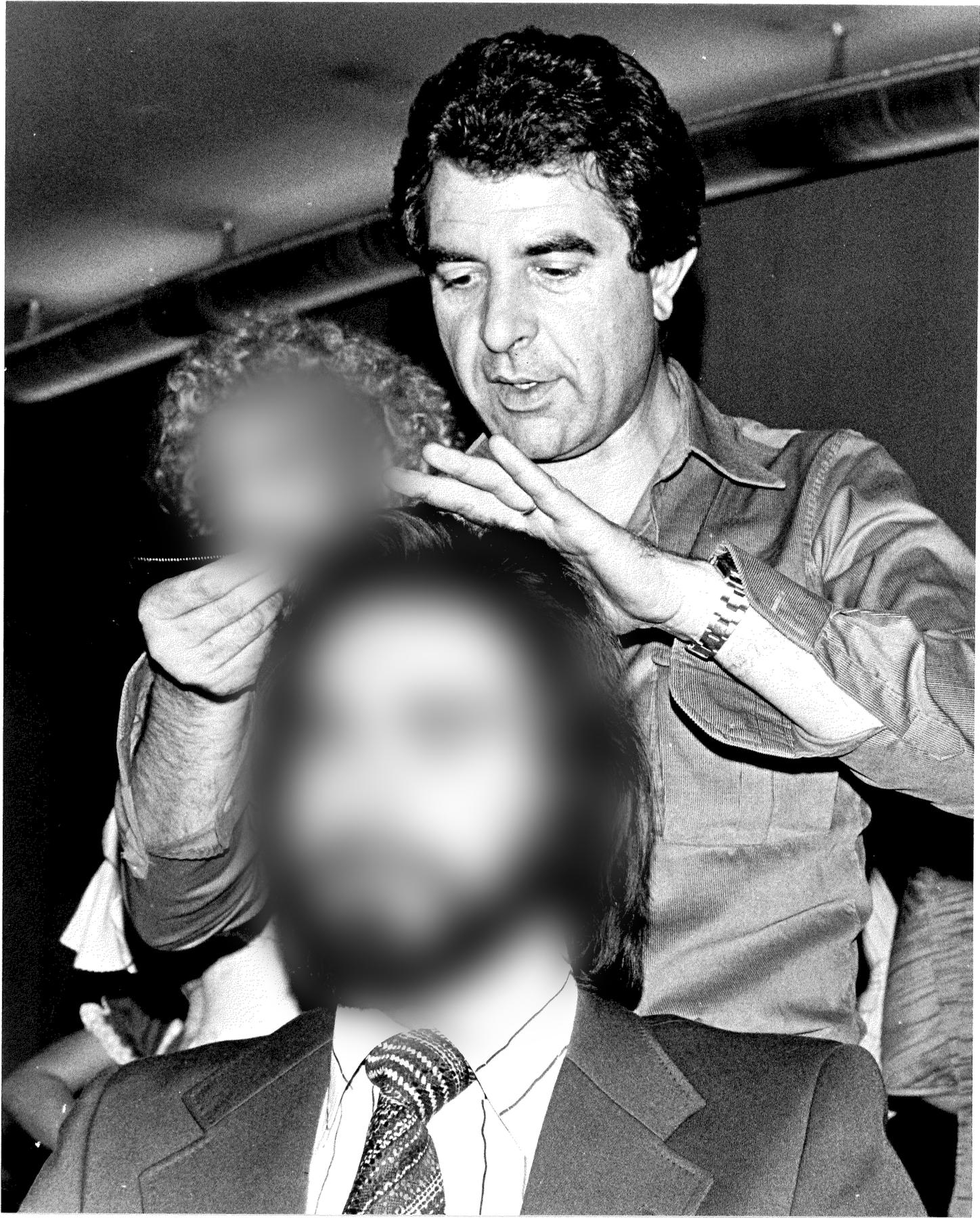Pino Capasso al lavoro.
